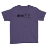 save the manual transmissions black (stick shift) Youth Tee