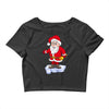 father christmas ringing xmas bells santa Crop Top