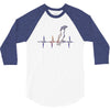 my heart beats for parrots 3/4 Sleeve Shirt