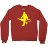 sasquatch guitar gear  funny bigfoot yeti comic monster retro Crewneck Sweatshirt