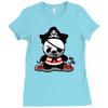 pirate panda Ladies Fitted T-Shirt