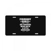 February Girls Are Sunshine Mixed With A Little Hurricane License Plate