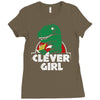 clever girl Ladies Fitted T-Shirt
