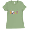 soccer neon rhinestud Ladies Fitted T-Shirt