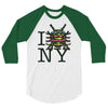 i (turtle) ny 3/4 Sleeve Shirt