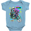 pop biker Baby Onesie