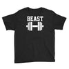 new beast dumbbell muscle Youth Tee