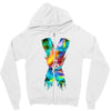 jake paul x colorful Zipper Hoodie