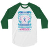 Never Underestimate the Strength of a Thyroid Cancer Warrior 3/4 Sleeve Shirt