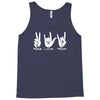 peace love rock funny Tank Top