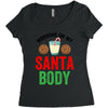 working on my santa body Women's Triblend Scoop T-shirt