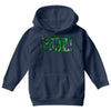 santa green glitter Youth Hoodie