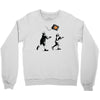 banksy kids play t.v. ball Crewneck Sweatshirt