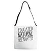 educated, natural, melanated Adjustable Strap Totes