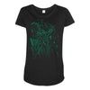 green vigilance Maternity Scoop Neck T-shirt
