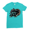 army secondary Ladies Fitted T-Shirt