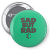 sad but rad girls Pin-back button