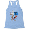 looney tunes genius at work Racerback Tank