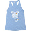 pregnant skeleton baby costume halloween maternity ninja ladies Racerback Tank