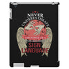 who knows sign language iPad 3 and 4 Case