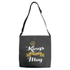 kings are born in may Adjustable Strap Totes