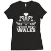 come on wales funny nations rugby Ladies Fitted T-Shirt