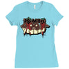 zombie doom logo Ladies Fitted T-Shirt