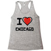 i love chicago Racerback Tank