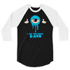 monster eye blue 3/4 Sleeve Shirt