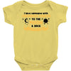 I Love Someone With Childhood Cancer To The Moon And Back To Infinity Baby Bodysuit
