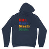 Hit Run Steal  Slide Unisex Hoodie