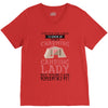 camping lady V-Neck Tee
