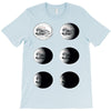 the phases of the moon of laika dog T-Shirt