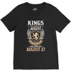 Kings Are Born In August But The Real Kings Are Born On August 27 V-Neck Tee
