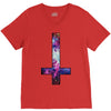 inverted galaxy cross funny  religion banter space fashion new V-Neck Tee