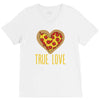 true love heart V-Neck Tee