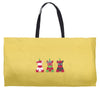 Three Cute But Angry Unicorn Weekender Totes