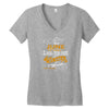 I'm a june woman I was born with my heart Women's V-Neck T-Shirt