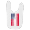 t-rex vintage american flag Baby Bibs