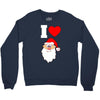 i love santa noel Crewneck Sweatshirt