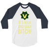 milk and eggs 3/4 Sleeve Shirt