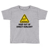 keep out of direct sunlight Toddler T-shirt