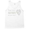 dogs leave paw prints on your heart Tank Top