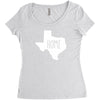home texas outline Women's Triblend Scoop T-shirt
