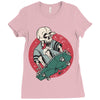 skullboarding Ladies Fitted T-Shirt