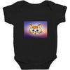Orange cat Baby Bodysuit