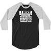 I Hike Because Punching People Is Frowned Upon 3/4 Sleeve Shirt
