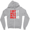 got skills on the grills apron Zipper Hoodie