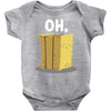 oh hay oh hey girl boy funny pun Baby Onesie