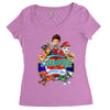 paw patrol birthday boy auntie Women's Triblend Scoop T-shirt